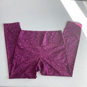 Lululemon crop pant pink, purple sz 10